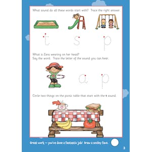 Phonics Wipe-Clean Activity Book for Ages 3-5 (with pen) Look Inside Image 3