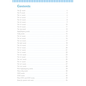 Reception English Phonics Workbook (Ages 4-5) Look Inside Image 1
