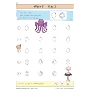Reception Handwriting Daily Practice Book: Spring Term Look Inside Image 4