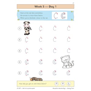 Reception Handwriting Daily Practice Book: Spring Term Look Inside Image 3