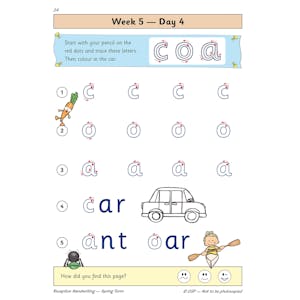 Reception Handwriting Daily Practice Book: Spring Term Look Inside Image 6