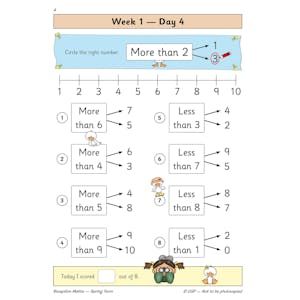Reception Maths Daily Practice Book: Spring Term Look Inside Image 6