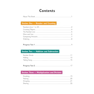 Reception Maths Targeted Question Book Look Inside Image 1