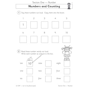 Reception Maths Workbook Pack (Ages 4-5) Look Inside Image 1