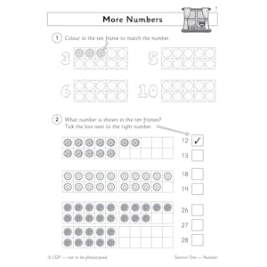 Reception Maths Workbook Pack (Ages 4-5) Look Inside Image 3