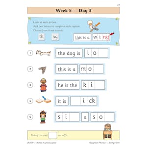Reception Phonics Daily Practice Book: Spring Term Look Inside Image 5