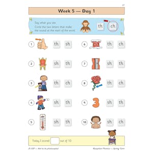 Reception Phonics Daily Practice Book: Spring Term Look Inside Image 3