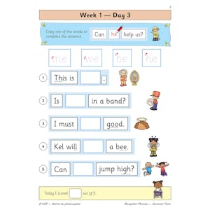 Reception Phonics Daily Practice Book: Summer Term Look Inside Image 5