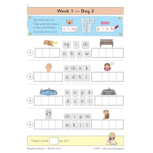 Reception Phonics Daily Practice Book: Summer Term Look Inside Image 4