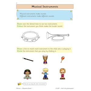Reception Phonics Workbook Book 1 (Ages 4-5) Look Inside Image 2