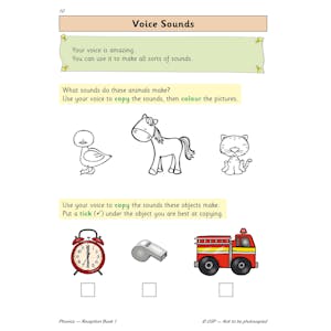 Reception Phonics Workbook Book 1 (Ages 4-5) Look Inside Image 4