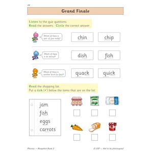 Reception Phonics Workbook Book 3 (Ages 4-5) Look Inside Image 6