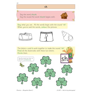 Reception Phonics Workbook Book 3 (Ages 4-5) Look Inside Image 4