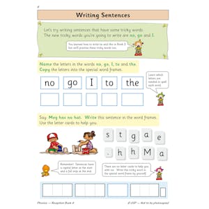 Reception Phonics Workbook Book 4 (Ages 4-5) Look Inside Image 2