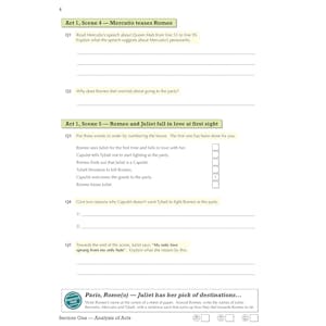Romeo & Juliet Study & Workbook Pack (Ages 14-16) Look Inside Image 6