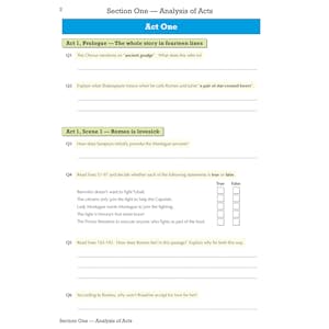 Romeo & Juliet Study & Workbook Pack (Ages 14-16) Look Inside Image 4