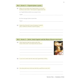 Romeo & Juliet Workbook (Ages 14-16) Look Inside Image 5