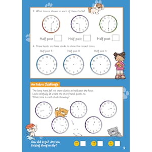 Telling the Time Activity Book for Ages 5-7 Look Inside Image 5