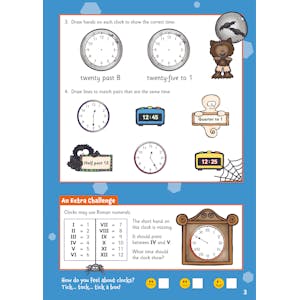 Telling the Time Activity Book for Ages 7-9 Look Inside Image 3