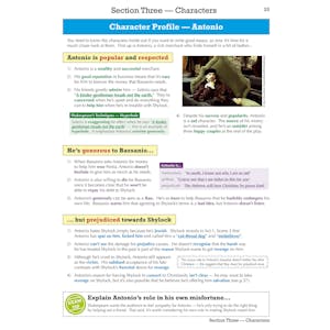 The Merchant of Venice Text Guide (Ages 14-16) Look Inside Image 3