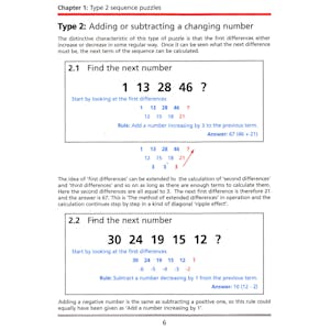 The Number Puzzler (Ages 7-11) Look Inside Image 2