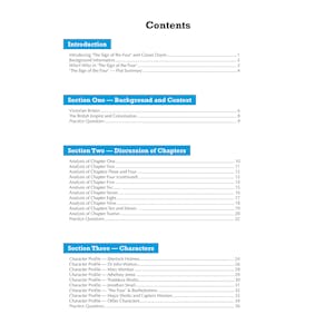 The Sign of the Four Study & Workbook Pack (Ages 14-16) Look Inside Image 1