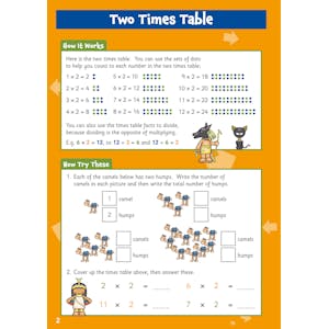 Times Tables Activity Book for Ages 5-7 Look Inside Image 2