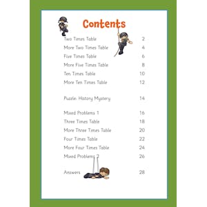 Times Tables Activity Book for Ages 5-7 Look Inside Image 1