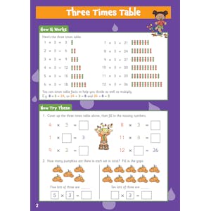Times Tables Activity Book for Ages 7-9 Look Inside Image 2