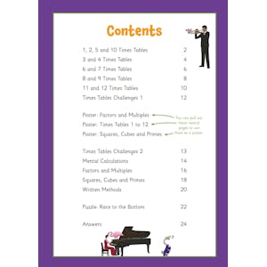 Times Tables & Multiplication Skills Activity Book for Ages 9-11 Look Inside Image 1