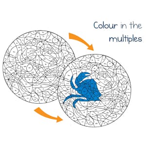 Times Tables Colouring Book 2 (Ages 7-11) Look Inside Image 1