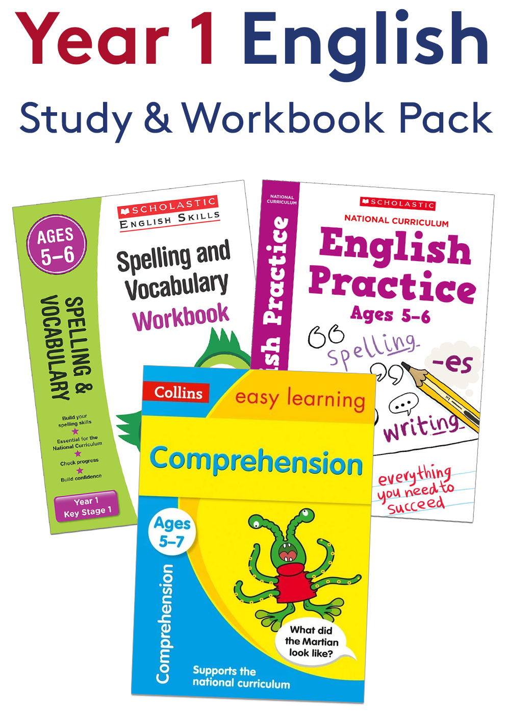 Year 1 English Study & Workbook Pack (Ages 5-6)