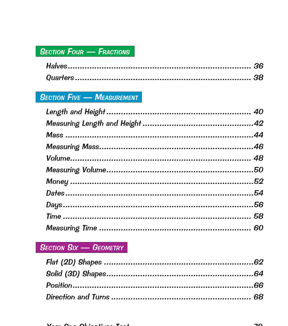 Inside pages from Year 1 Maths Targeted Study and Question Book showing clear explanations and practice questions