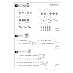 Year 1 Mental Maths Workout Book (Ages 5-6) Look Inside Image 2