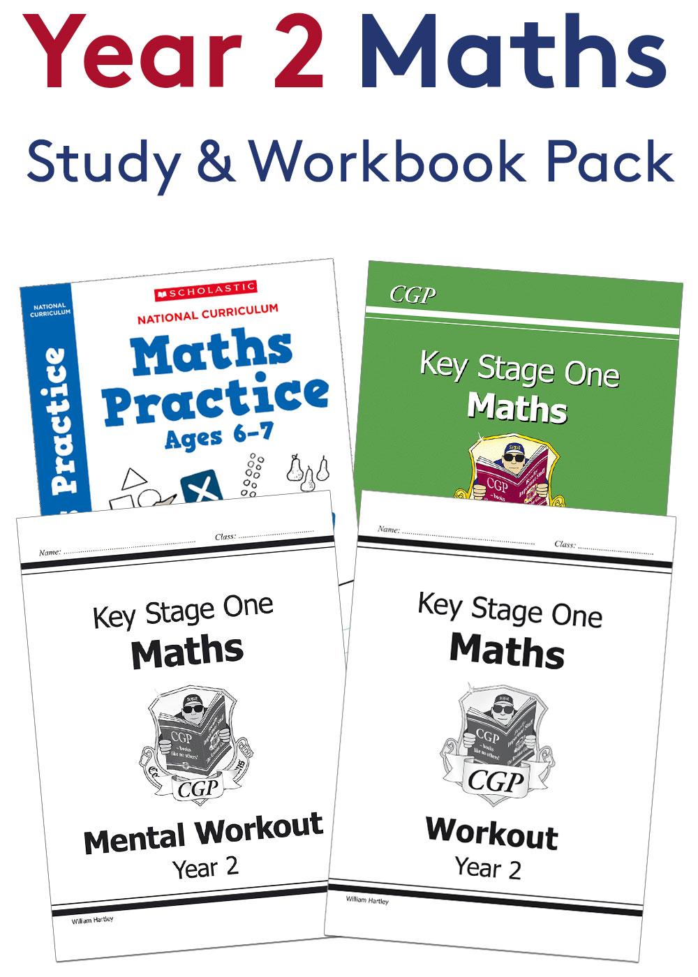Year 2 Maths Study & Workbook Pack (Ages 6-7)