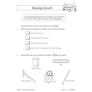 Year 2 Science Workout - Growing & Staying Healthy (Ages 6-7) Look Inside Image 4