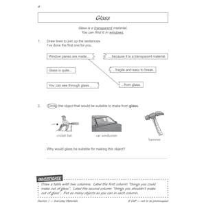 Year 2 Science Workout - Uses of Materials (Ages 6-7) Look Inside Image 5