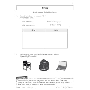 Year 2 Science Workout - Uses of Materials (Ages 6-7) Look Inside Image 6