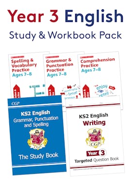 Year 3 English Study & Workbook Pack (Ages 7-8)