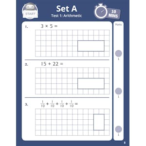 Year 3 Maths 10-Minute SATs Tests (Ages 7-8) Look Inside Image 1