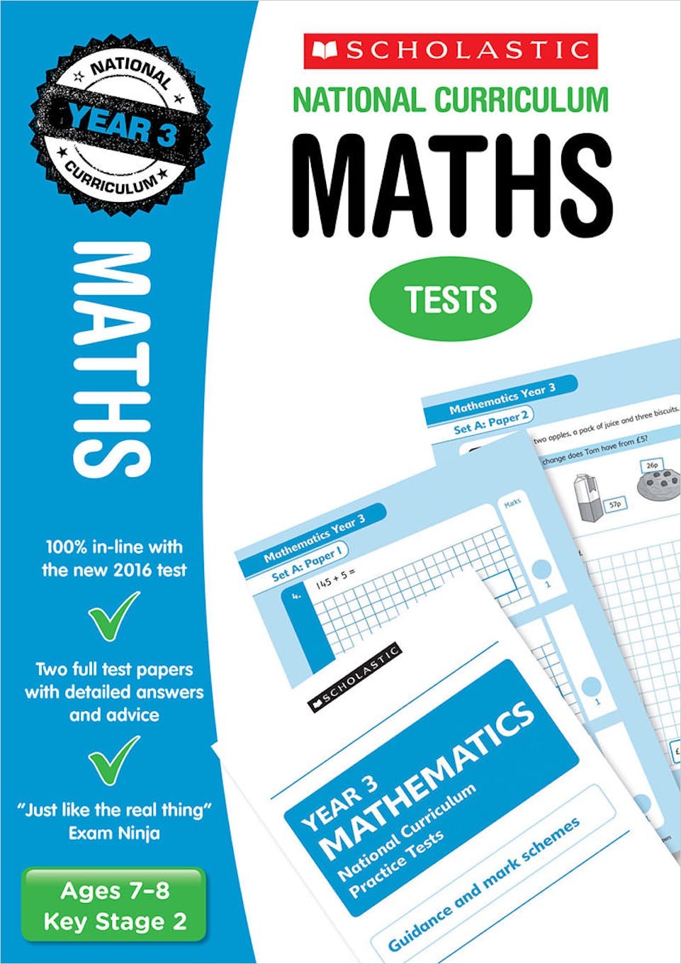 Year 3 Maths SATs Practice Papers (Ages 7-8) Main Image