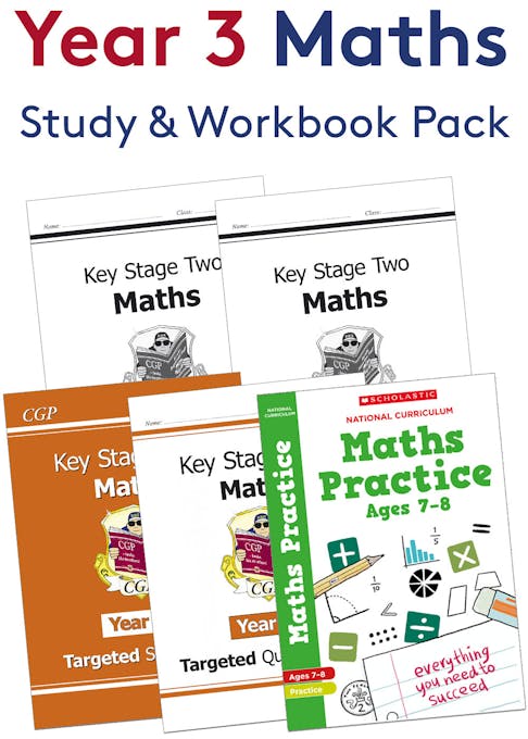 Buy Year 3 Maths Study & Workbook Pack (Ages 7-8) | Exam Ninja