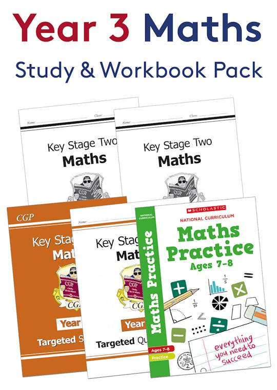 Year 3 Maths Study & Workbook Pack (Ages 7-8)
