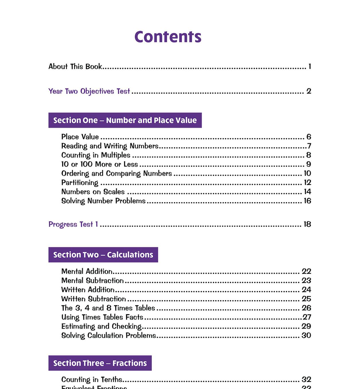 Year 3 Maths Targeted Question Book showing colourful practice pages with questions and space for answers