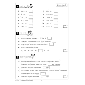 Year 3 Mental Maths Workout Book (Ages 7-8) Look Inside Image 3