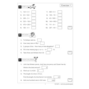 Year 3 Mental Maths Workout Book (Ages 7-8) Look Inside Image 2