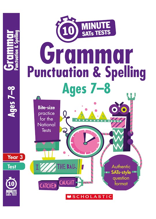 Year 3 SPaG 10-Minute SATs Tests (Ages 7-8)