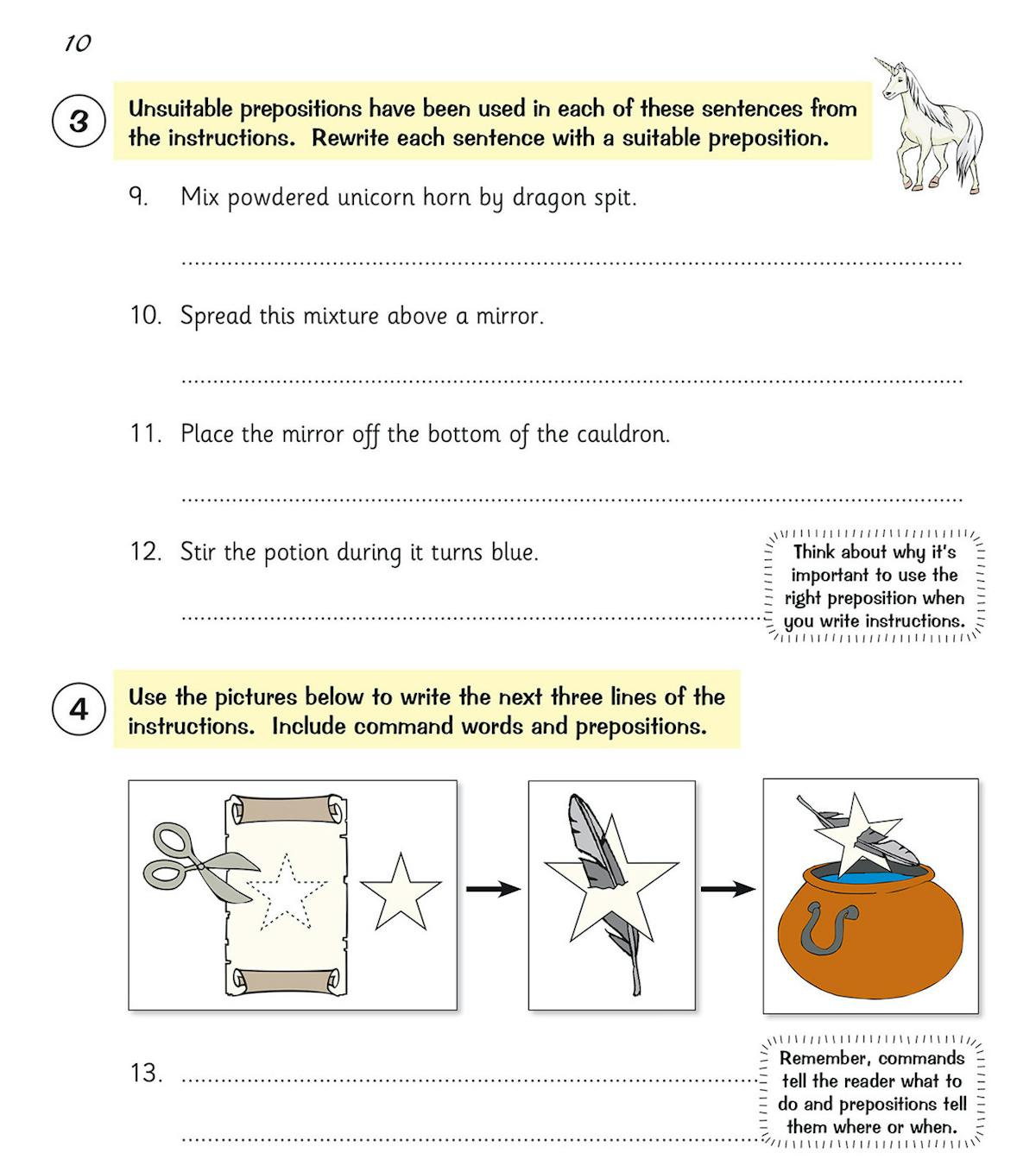 CGP Year 3 Writing Workbook cover featuring colourful design and age label