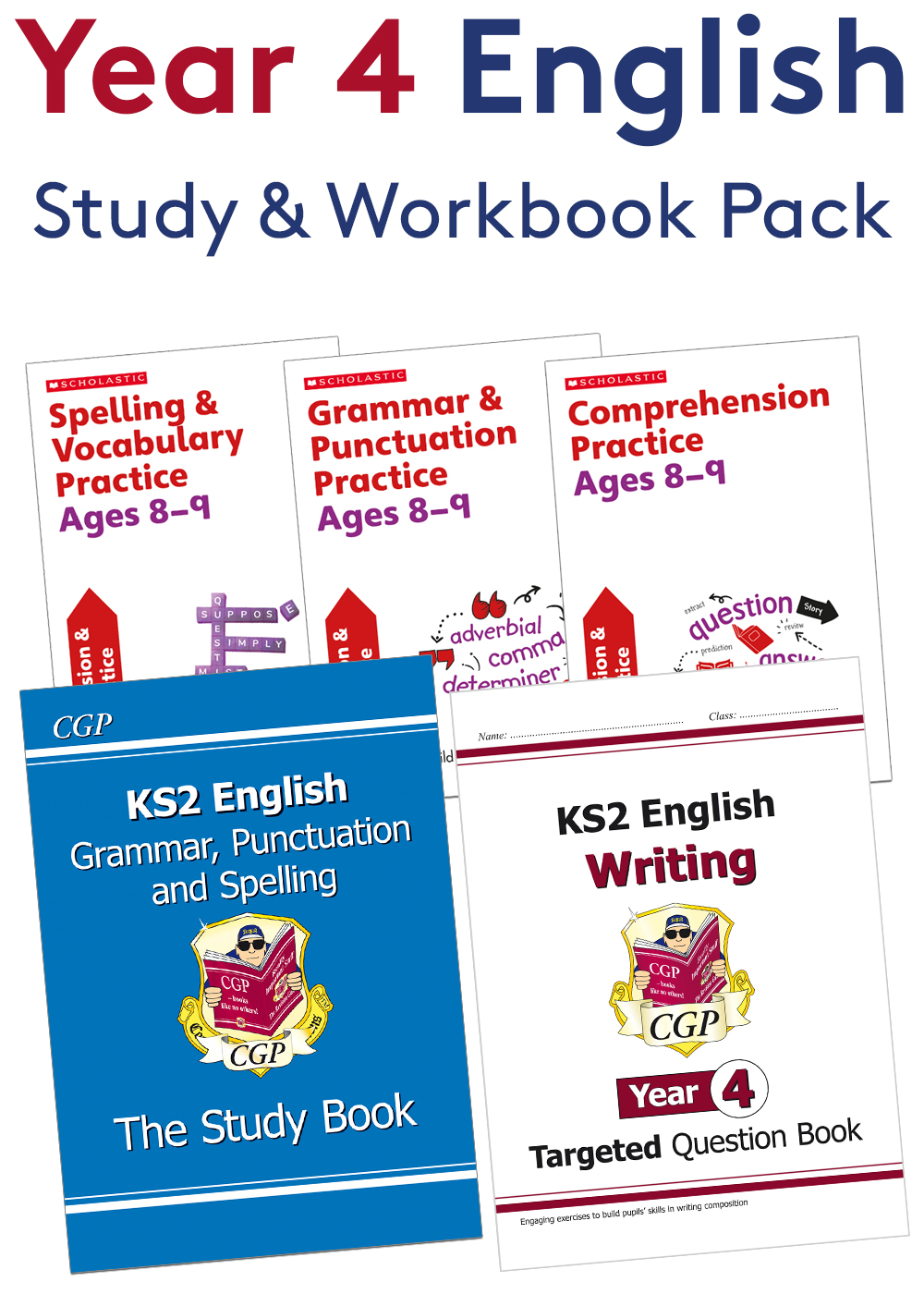 Year 4 English Study & Workbook Pack (Ages 8-9)