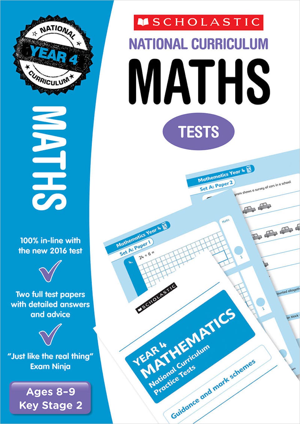 Year 4 Maths SATs Practice Papers (Ages 8-9) Main Image